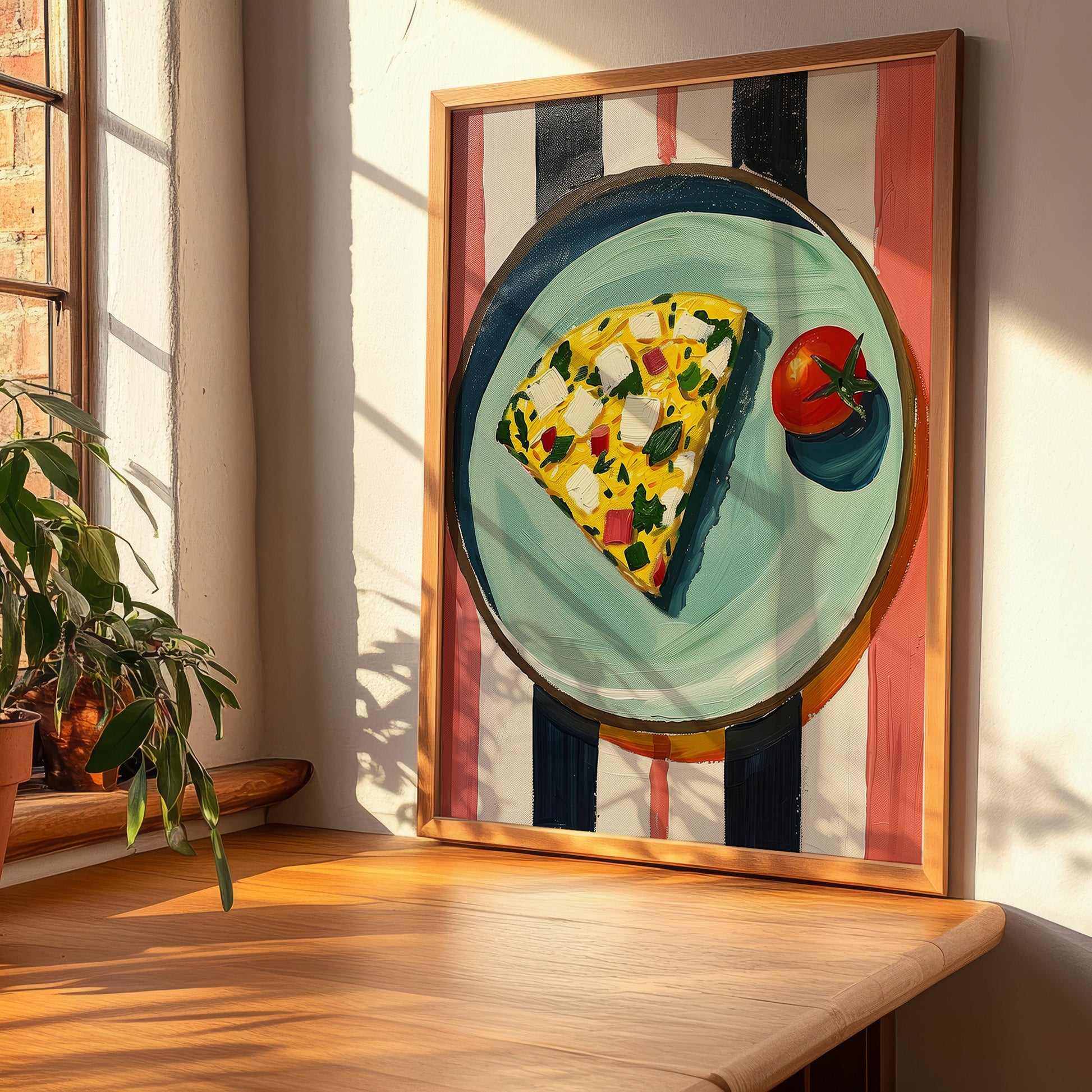 Frittata – Italian Snack Dish, Restaurant Poster, clean layout with no caption