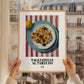 Tagliatelle al Tartufo – Italian Pasta, Osteria Wall Art, styled in a charming Paris street view