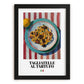 Tagliatelle al Tartufo – Italian Pasta, Osteria Wall Art, in sleek black frame