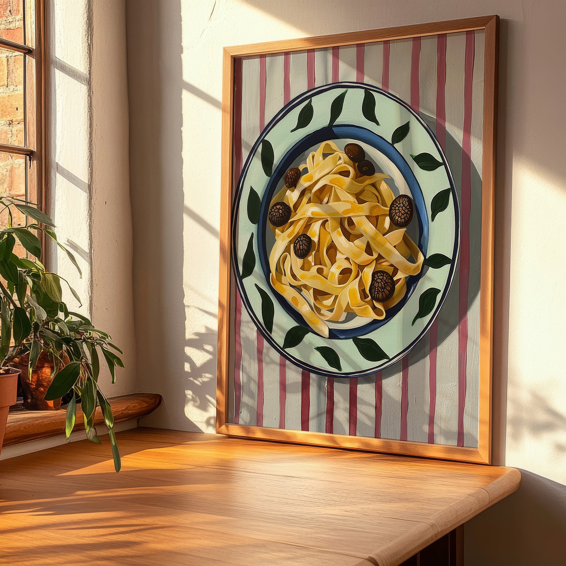Tagliatelle al Tartufo – Italian Pasta, Osteria Poster, clean layout with no caption