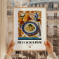 Pici Cacio e Pepe – Italian Pasta, Osteria Print, styled in a charming Paris street view