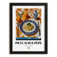Pici Cacio e Pepe – Italian Pasta, Osteria Print, in sleek black frame