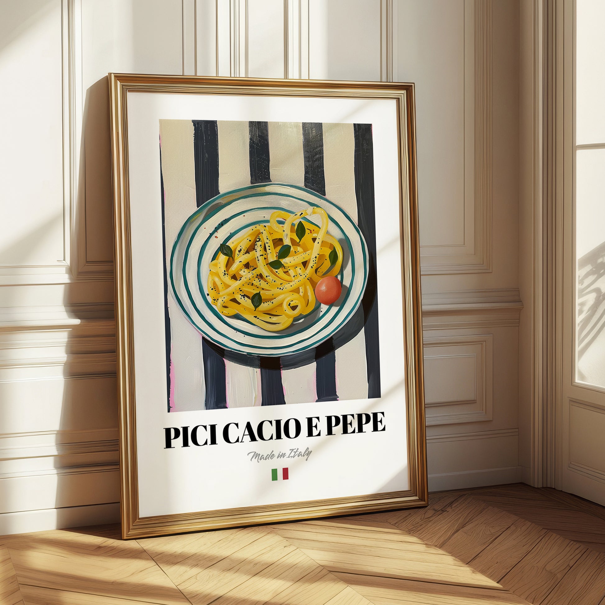 Pici Cacio e Pepe – Italian Pasta, Ristorante Wall Art