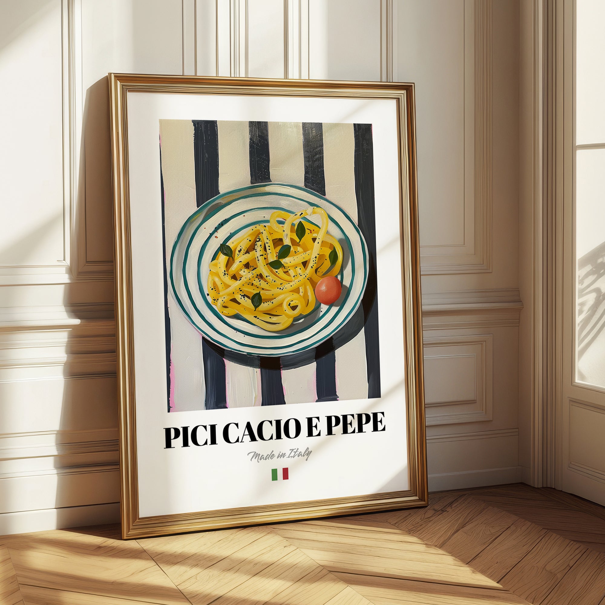 Pici Cacio e Pepe – Italian Pasta, Ristorante Wall Art
