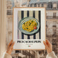 Pici Cacio e Pepe – Italian Pasta, Ristorante Wall Art, styled in a charming Paris street view