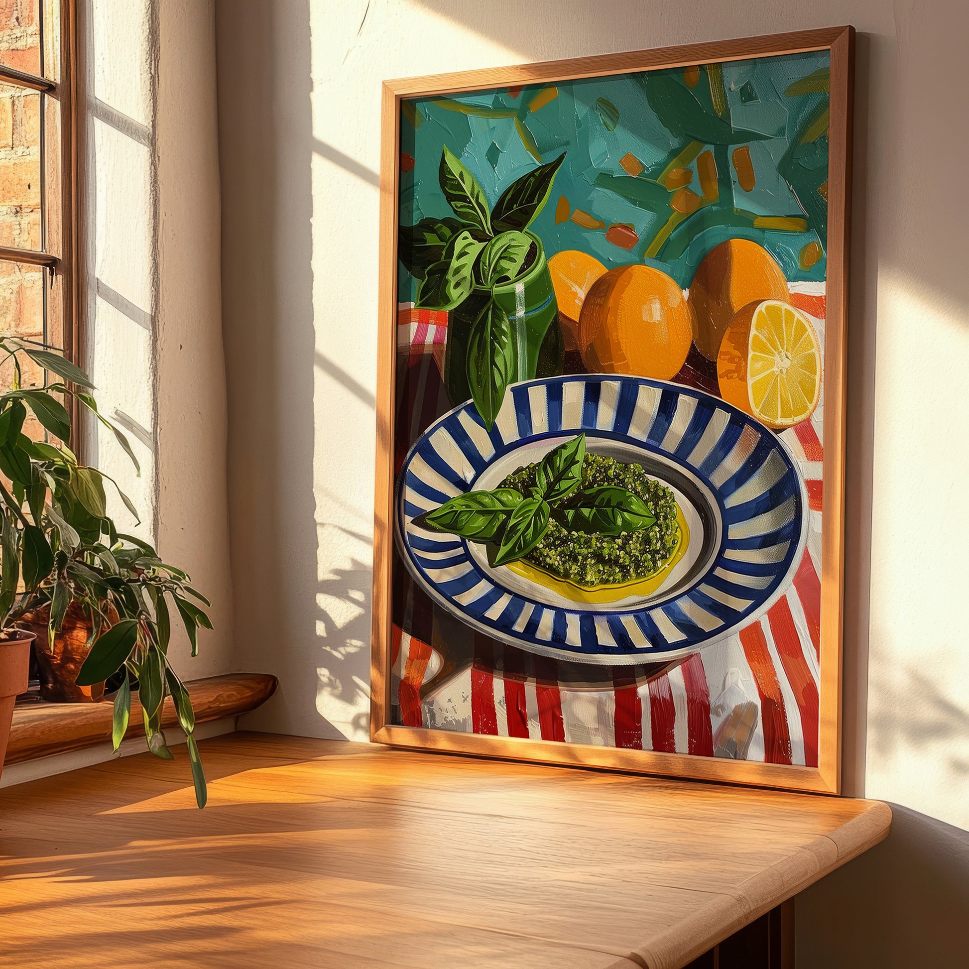 Pesto alla Genovese – Italian Pasta, Osteria Wall Decor, clean layout with no caption