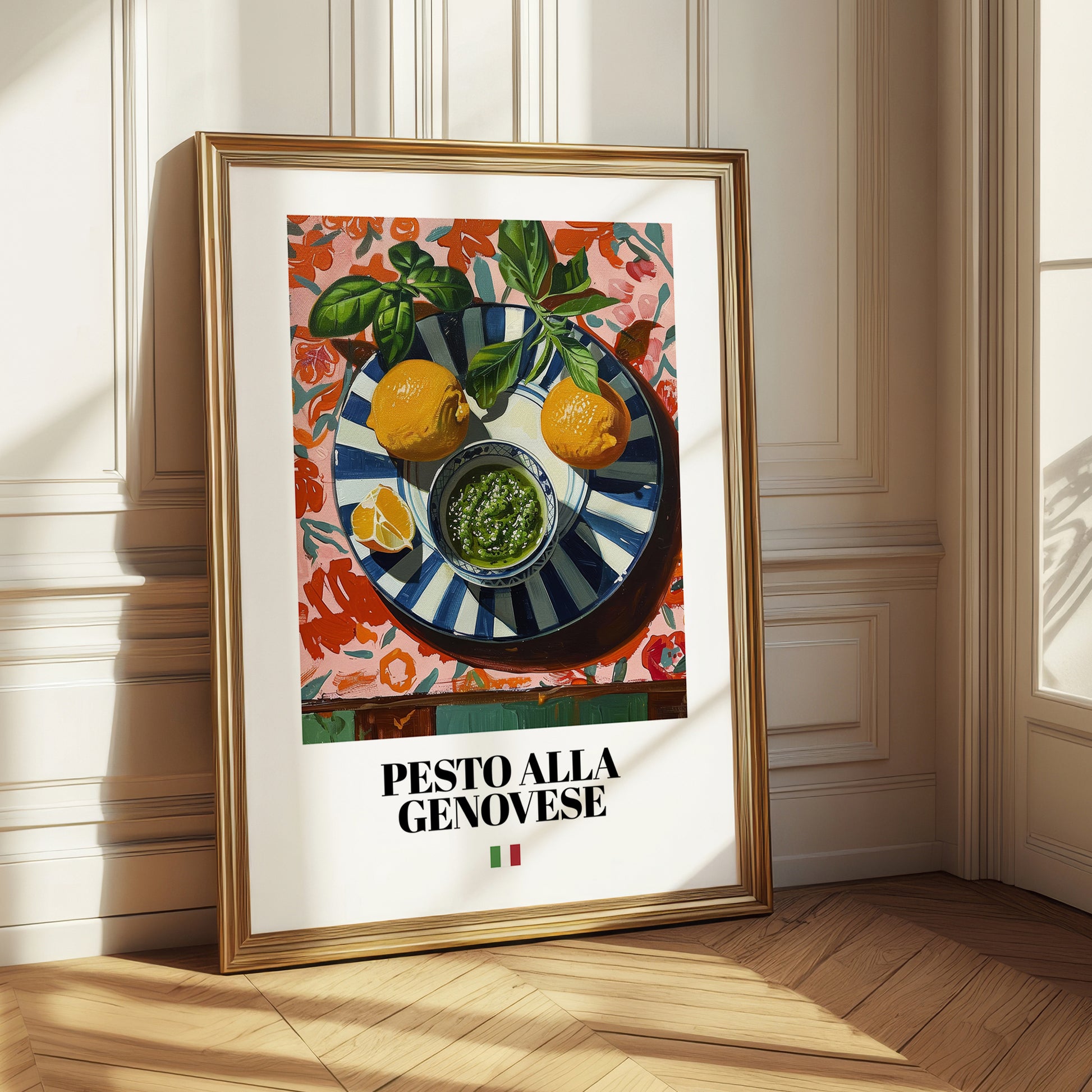 Pesto alla Genovese – Italian Pasta, Ristorante Illustration