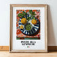 Pesto alla Genovese – Italian Pasta, Ristorante Illustration, in wooden frame leaning on the floor