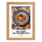 Bucatini all'Amatriciana – Italian Pasta, Trattoria Wall Art, set in oak frame