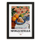 Sfogliatelle – Italian Pastry Dish, Café Wall Art, in sleek black frame
