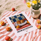 Sfogliatelle – Italian Pastry Dish, Brasserie Illustration, unframed on coastal sand