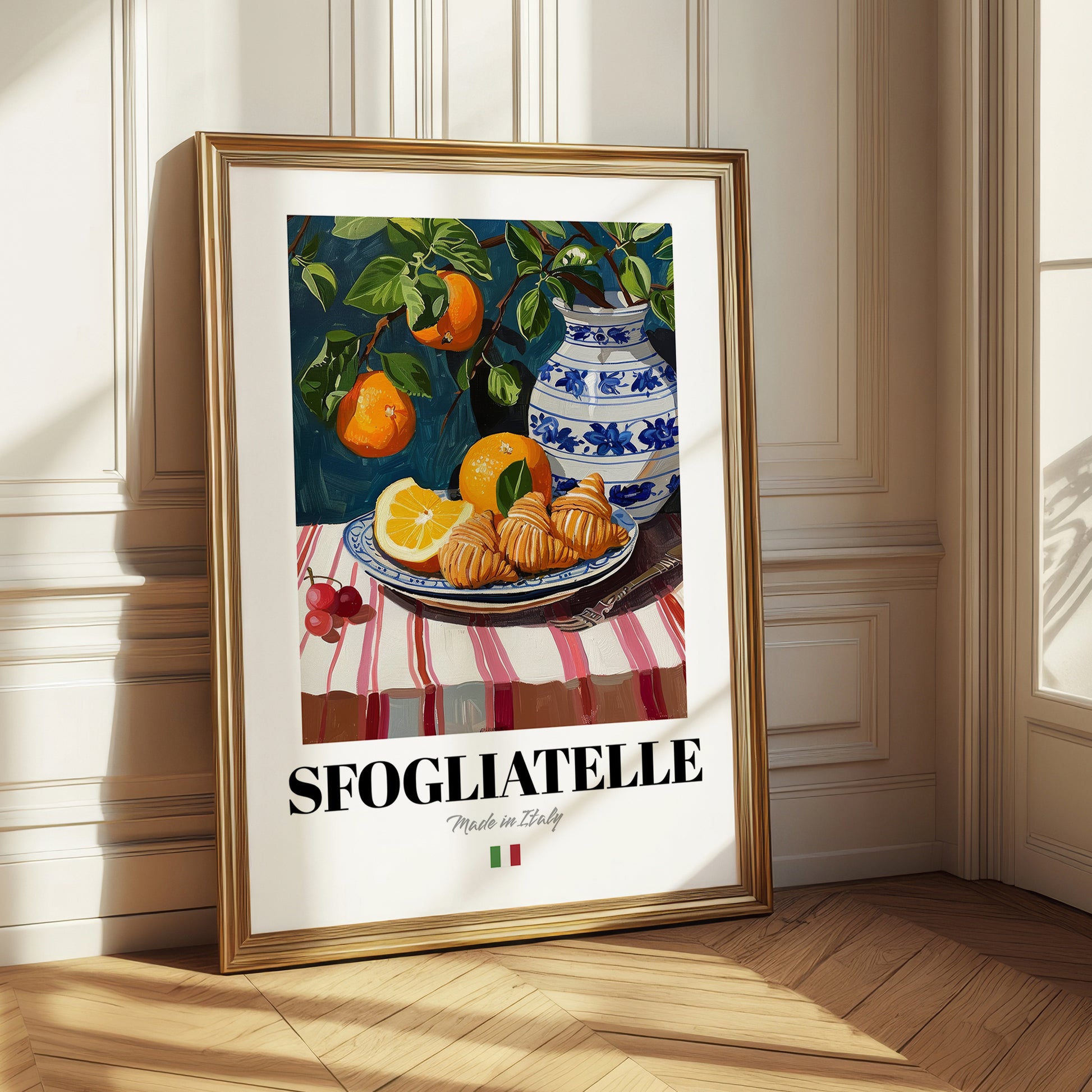 Sfogliatelle – Italian Pastry Dish, Café Poster