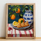 Sfogliatelle – Italian Pastry Dish, Café Poster, no-text version framed in wood