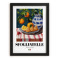 Sfogliatelle – Italian Pastry Dish, Café Poster, in sleek black frame