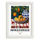 Sfogliatelle – Italian Pastry Dish, Café Poster, placed in minimal white frame