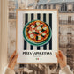 Pizza Napoletana – Italian Pizza, Restaurant Poster, styled in a charming Paris street view