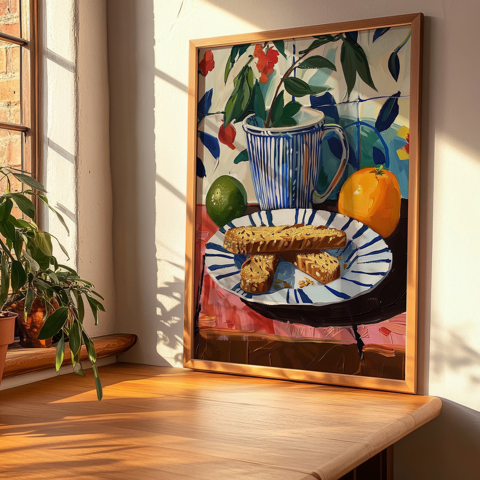 Biscotti – Italian Biscuits Dish, Fine Dining Restaurant Poster, clean layout with no caption