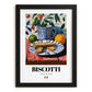 Biscotti – Italian Biscuits Dish, Fine Dining Restaurant Poster, in sleek black frame