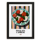 Insalata Caprese – Italian Salad Dish, Farmhouse Kitchen Poster, in sleek black frame