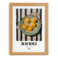 Ravioli – Italian Pasta, Osteria Art, set in oak frame