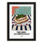 Tiramisu al Limoncello – Italian Dessert Dish, Bistro Wall Art, in sleek black frame