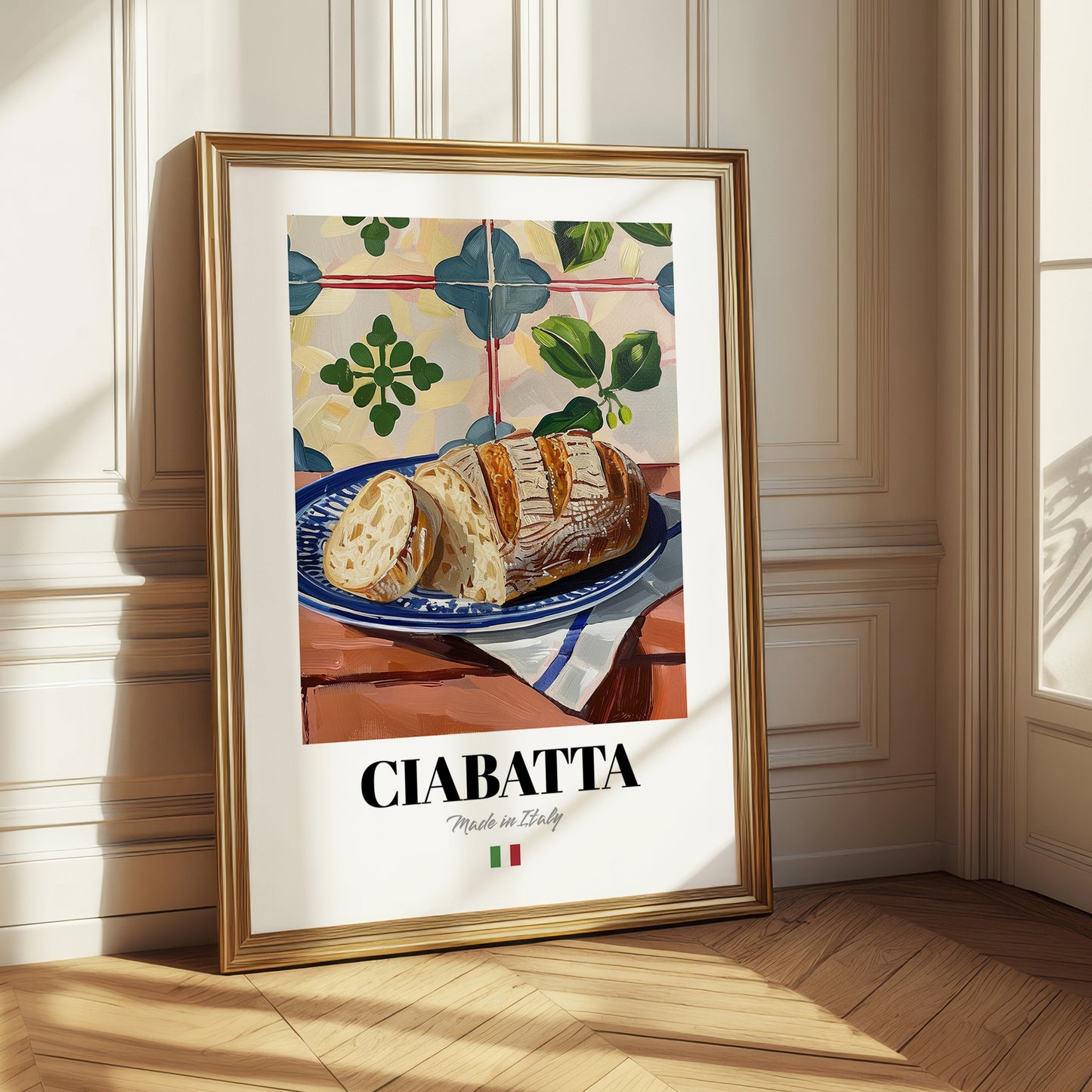 Ciabatta – Italian Bread Dish, Fine Dining Restaurant Wall Art