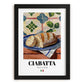 Ciabatta – Italian Bread Dish, Fine Dining Restaurant Wall Art, in sleek black frame