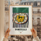 Tortelli – Italian Pasta, Osteria Poster, styled in a charming Paris street view