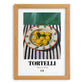 Tortelli – Italian Pasta, Osteria Poster, set in oak frame