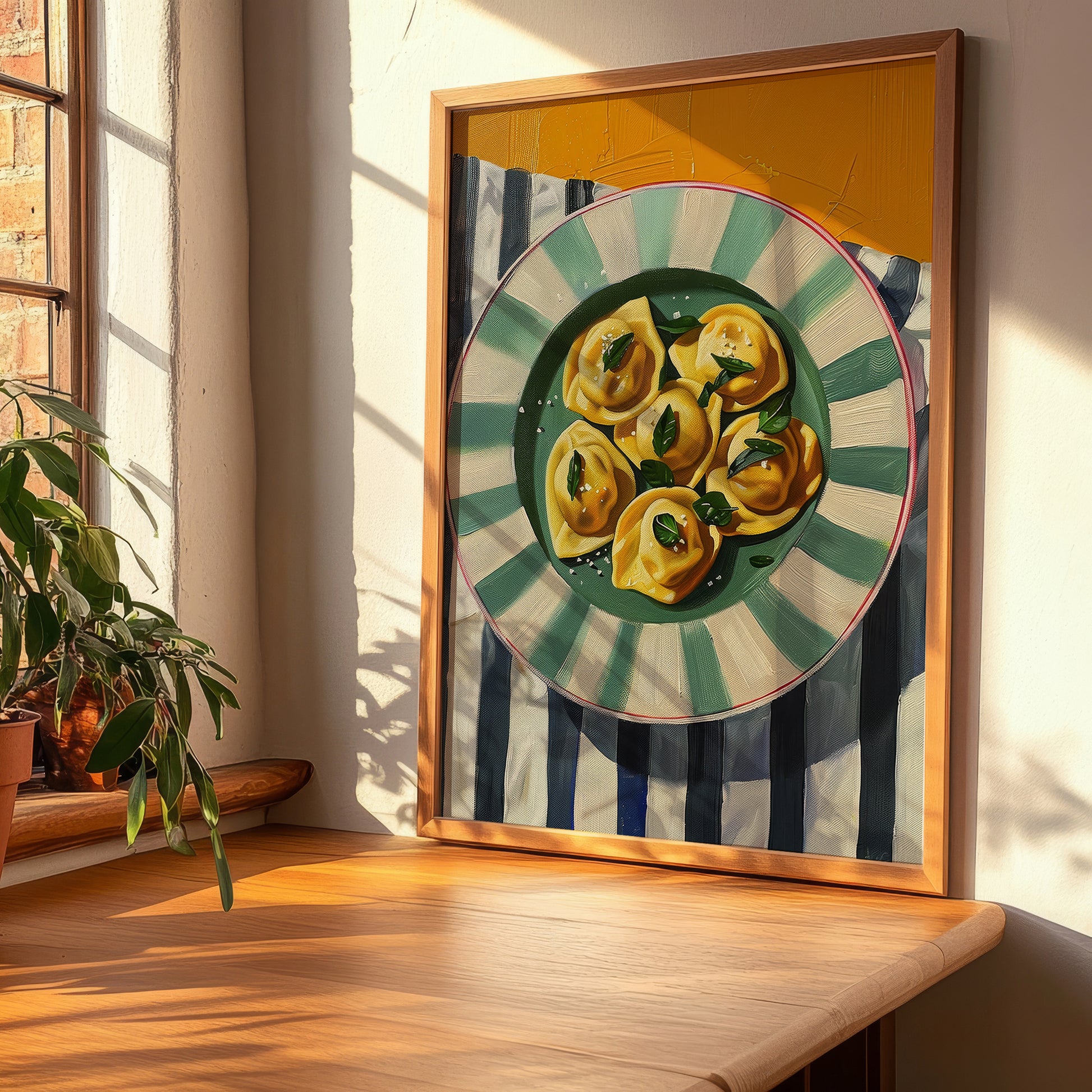 Tortelli – Italian Pasta, Trattoria Poster, clean layout with no caption