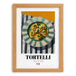 Tortelli – Italian Pasta, Trattoria Poster, set in oak frame