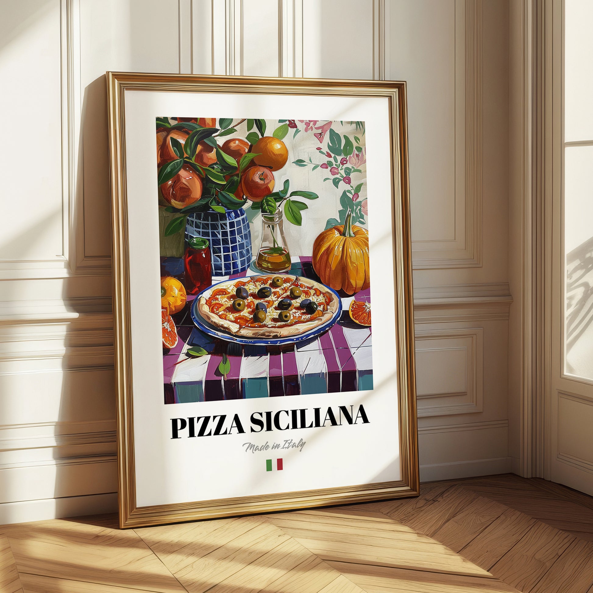 Pizza Siciliana – Italian Pizza, Ristorante Print