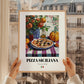 Pizza Siciliana – Italian Pizza, Ristorante Print, styled in a charming Paris street view