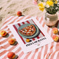 Pizza Siciliana – Italian Pizza, Restaurant Still Life, unframed on coastal sand