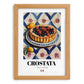 Crostata – Italian Dessert Dish, Café Poster, set in oak frame