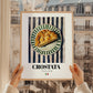 Crostata – Italian Dessert Dish, Café Print, styled in a charming Paris street view