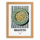 Risotto – Italian Stew Dish, Tavern Illustration, set in oak frame