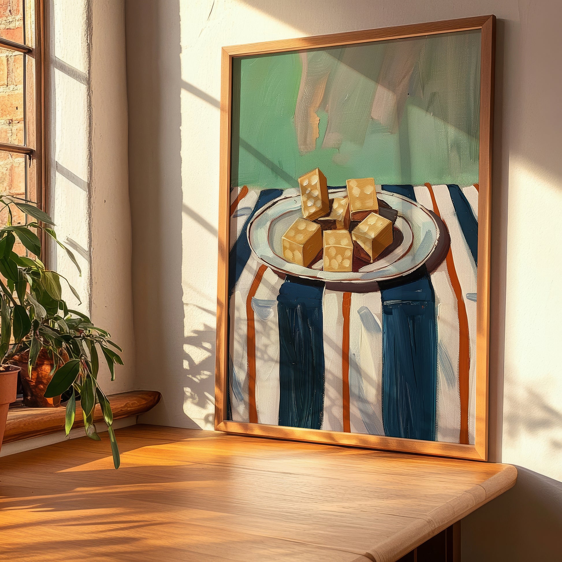 Nougat – Italian Dessert Dish, Bistro Still Life, clean layout with no caption