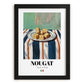 Nougat – Italian Dessert Dish, Bistro Still Life, in sleek black frame