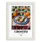 Crostini – Italian Snack Dish, Restaurant Print, placed in minimal white frame