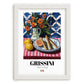 Grissini – Italian Bread Dish, Brasserie Poster, placed in minimal white frame