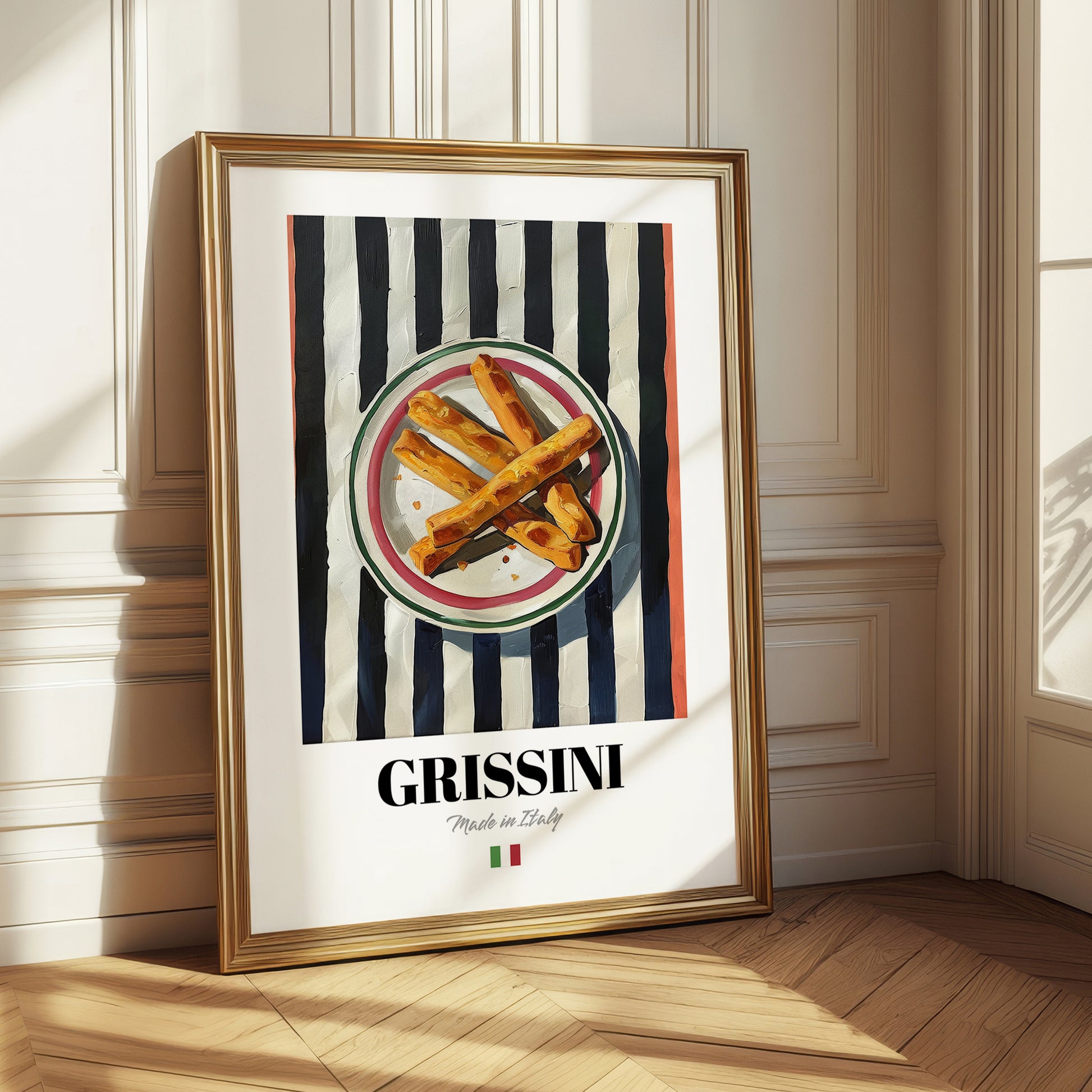 Grissini – Italian Bread Dish, Restaurant Poster