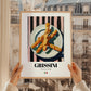 Grissini – Italian Bread Dish, Brasserie Poster, styled in a charming Paris street view