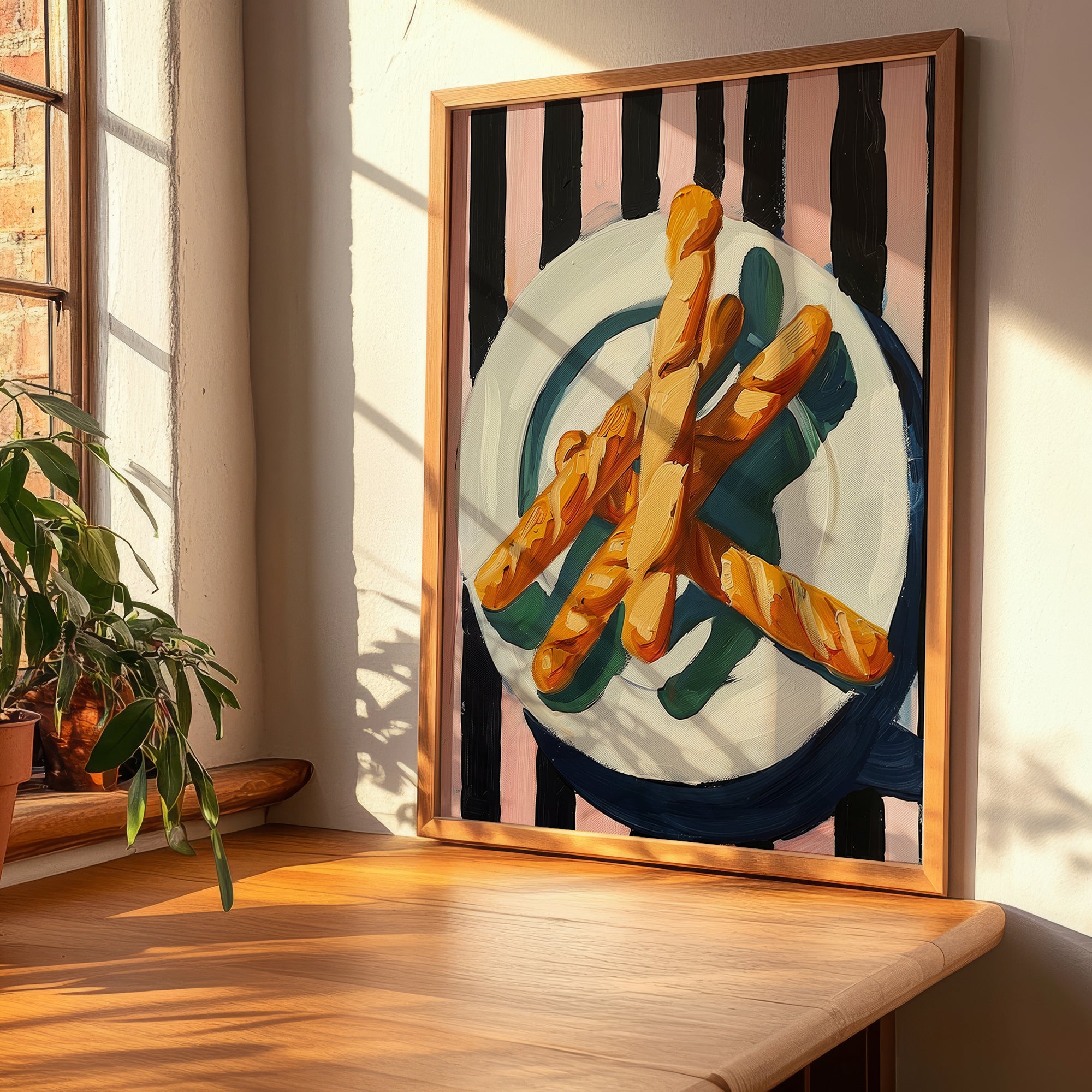 Grissini – Italian Bread Dish, Brasserie Poster, clean layout with no caption