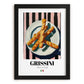 Grissini – Italian Bread Dish, Brasserie Poster, in sleek black frame