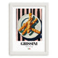 Grissini – Italian Bread Dish, Brasserie Poster, placed in minimal white frame