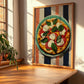 Pizza Caprese – Italian Pizza, Pizzeria Poster, clean layout with no caption