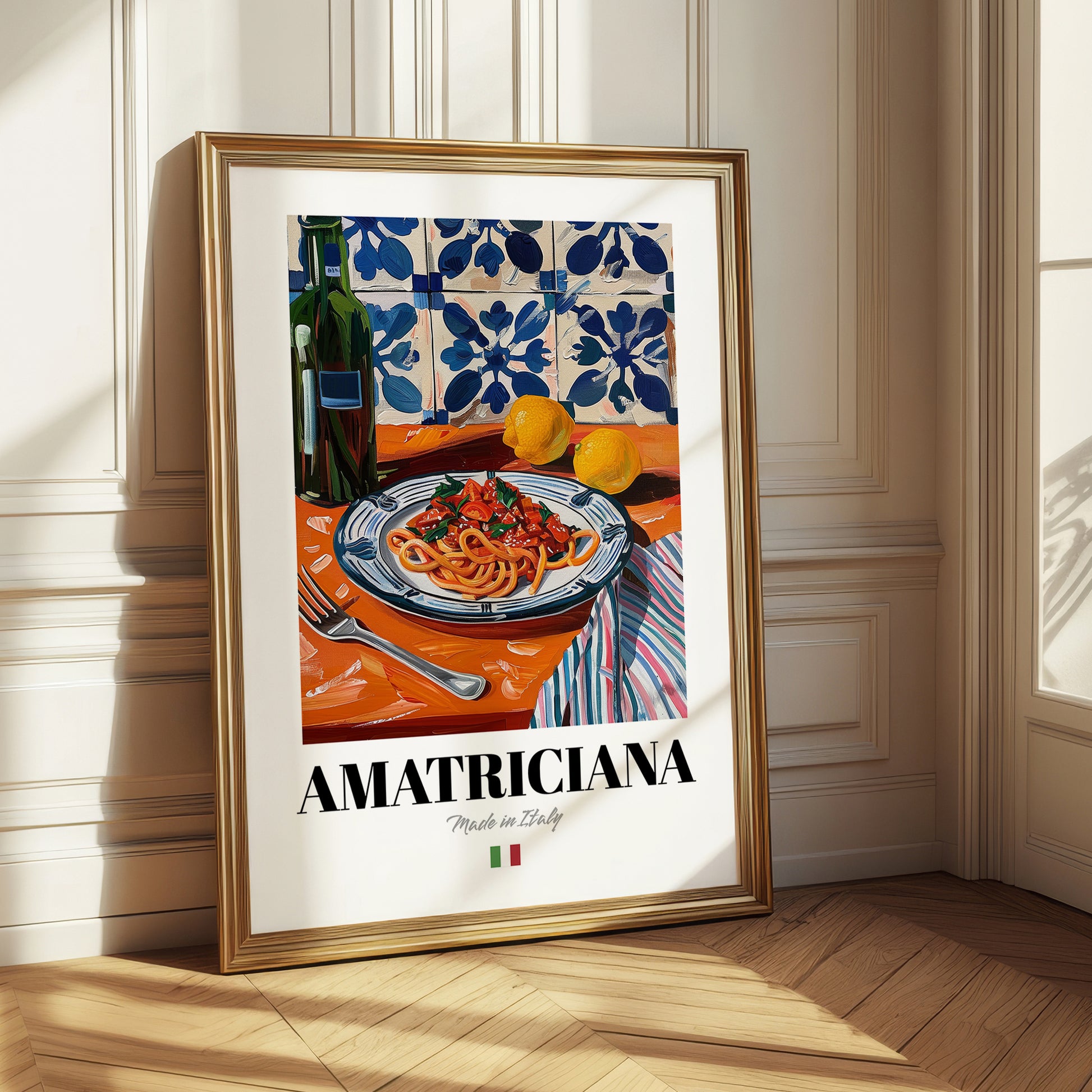 Amatriciana – Italian Pasta, Trattoria Illustration