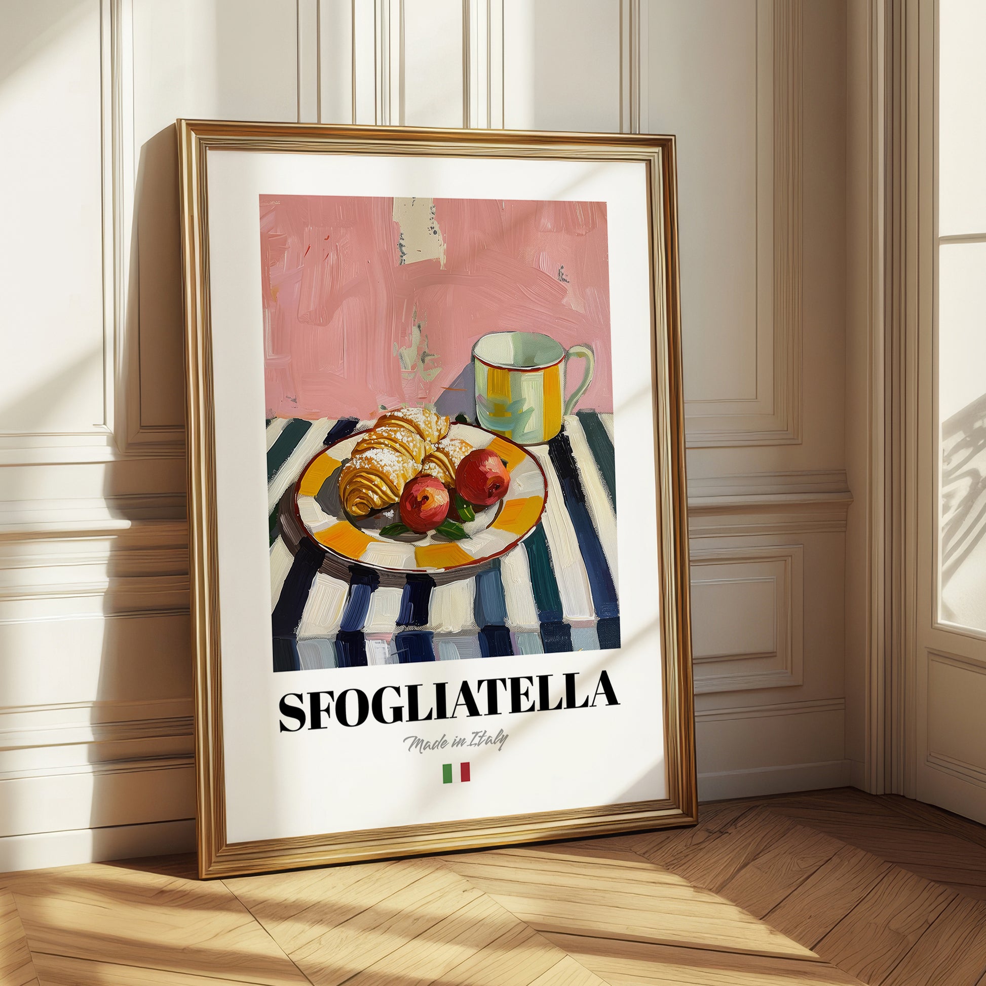 Sfogliatella – Italian Pastry Dish, Fine Dining Restaurant Painting