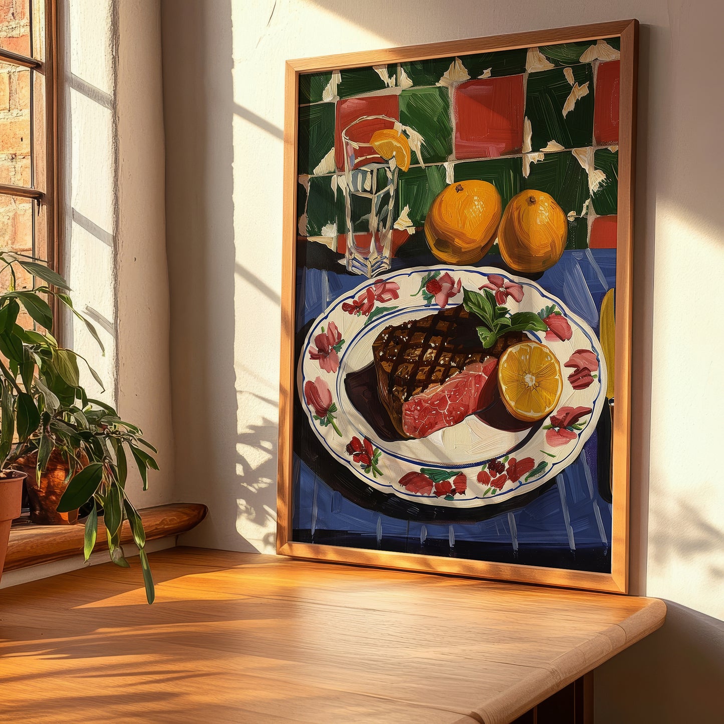 Bistecca alla Fiorentina – Italian Meat Dish, Café Poster, clean layout with no caption
